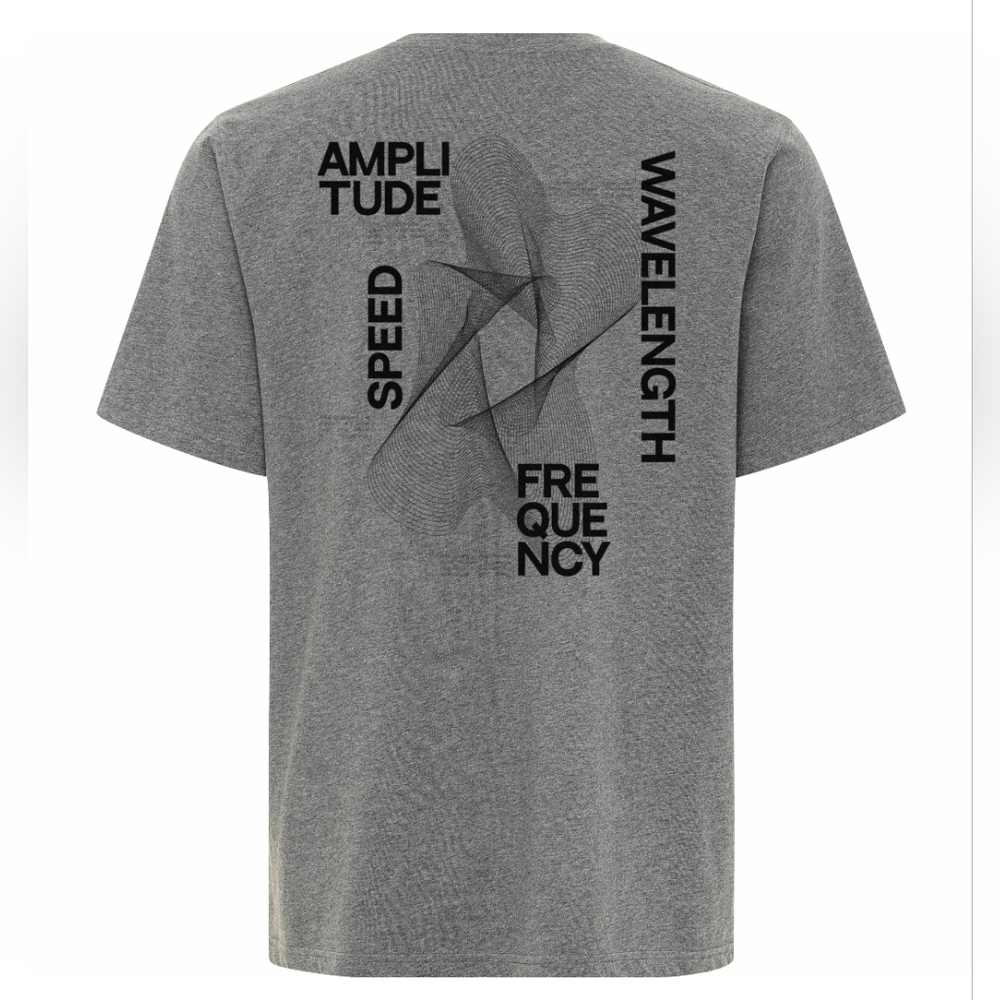 Gray Graphic 68th GRAMMYs Soundwave T-Shirt